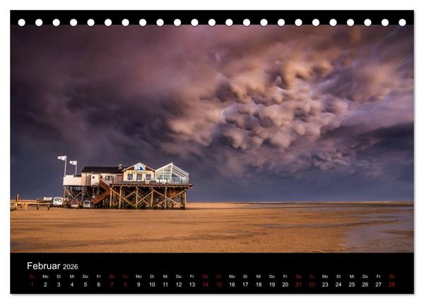 Produktbild: Naturwunder Norddeutschlands (Tischkalender 2026 DIN A5 quer), CALVENDO Monatskalender