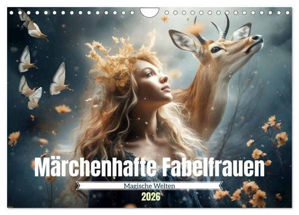 Produktbild: M&auml;rchenhafte Fabelfrauen (Wandkalender 2026 DIN A4 quer), CALVENDO Monatskalender