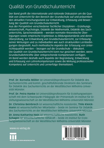 Produktbild: Qualit&auml;t von Grundschulunterricht entwickeln, erfassen und bewerten