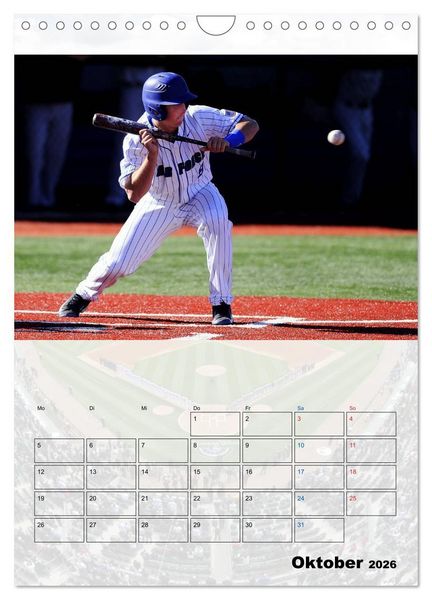 Produktbild: Kultsport Baseball (Wandkalender 2026 DIN A4 hoch), CALVENDO Monatskalender
