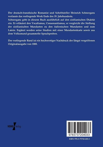 Produktbild: Laute und Lautentwickelung des sicilianischen Dialectes nebst einer Mundartenkarte und aus dem Volksmunde gesammelten Sprachproben