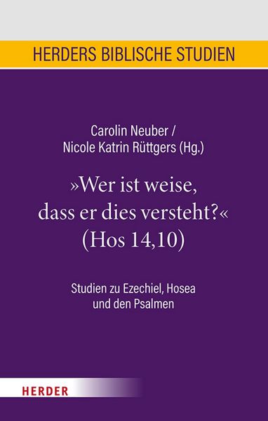 Produktbild: "Wer ist weise, dass er dies versteht?" (Hos 14,10)