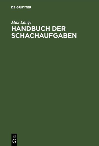 Produktbild: Handbuch der Schachaufgaben