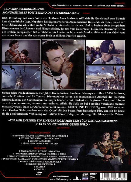 Produktbild: Krieg und Frieden (Special Edition) [4 DVDs]