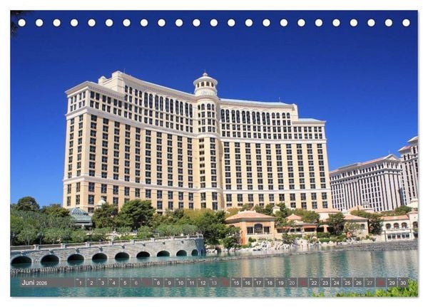 Produktbild: Las Vegas - Nevada (Tischkalender 2026 DIN A5 quer), CALVENDO Monatskalender