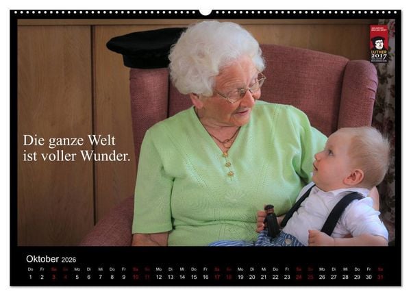 Produktbild: Sch&ouml;nheit im Alter - Worte von Martin Luther in Bildern (Wandkalender 2026 DIN A2 quer), CALVENDO Monatskalender