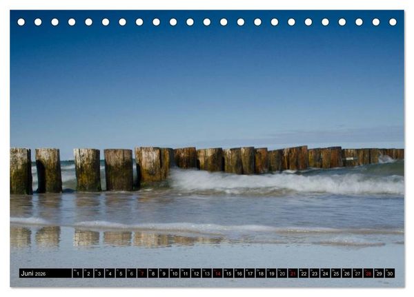Produktbild: Binz Zingst 2026 (Tischkalender 2026 DIN A5 quer), CALVENDO Monatskalender