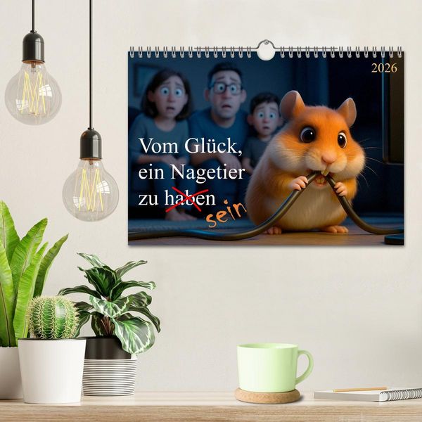 Produktbild: Vom Gl&uuml;ck, ein Nagetier zu sein (Wandkalender 2026 DIN A4 quer), CALVENDO Monatskalender