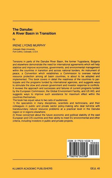 Produktbild: The Danube: A River Basin in Transition