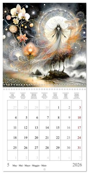 Produktbild: La nature f&eacute;erique (Calendrier mural carr&eacute; 2026 30x30 cm) Calendrier double avec une page pour vos prises de notes