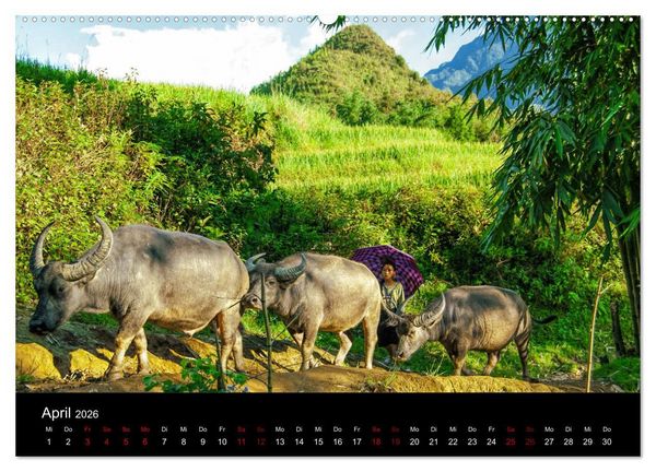 Produktbild: Guten Morgen, Vietnam! (Wandkalender 2026 DIN A2 quer), CALVENDO Monatskalender