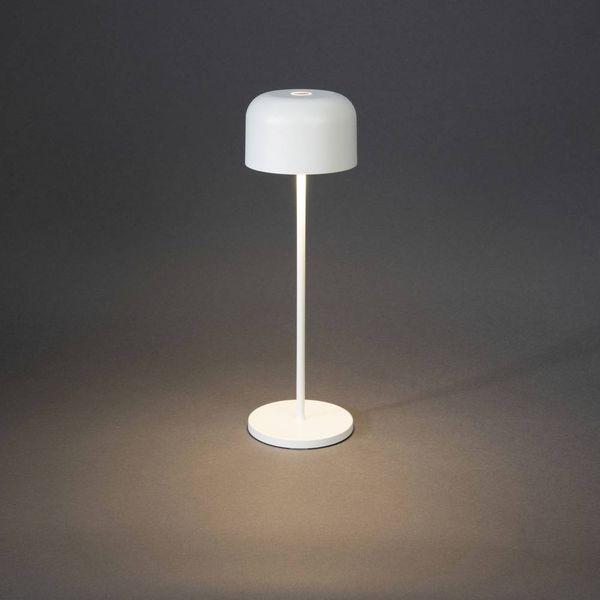 Produktbild: Konstsmide 7834-250 Lille LED-Akku-Tischlampe 3.5W Warmwei&szlig; Wei&szlig;