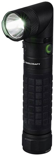 TOOLCRAFT LED Handlampe mit Magnethalterung, verstellbar, mit Gürtelclip, Große Reichweite akkubetrieben 3000 lm 4 h 238 g