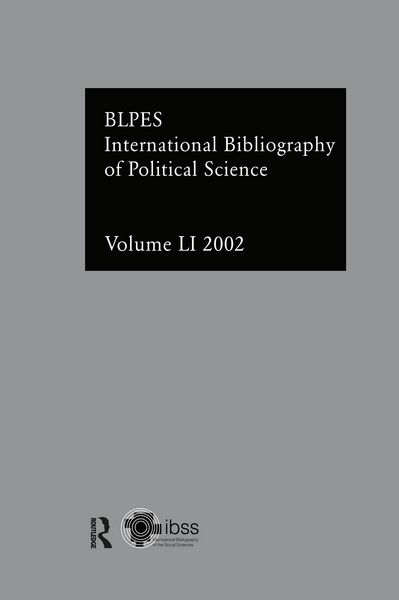 Produktbild: IBSS: Political Science: 2002 Vol.51