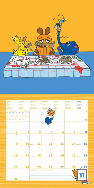 Produktbild: Die Maus 2026 - Broschürenkalender 30x30 cm (30x60 geöffnet) - Kalender mit Plat