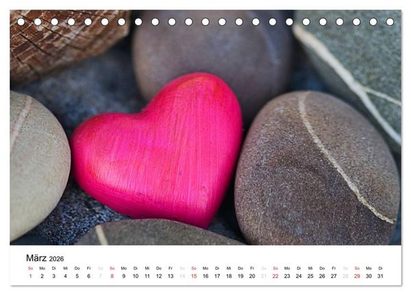 Produktbild: Mein Herz schl&auml;gt pink (Tischkalender 2026 DIN A5 quer), CALVENDO Monatskalender