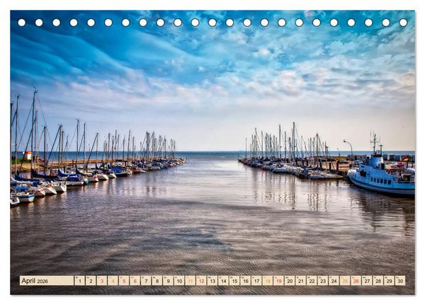 Produktbild: Friesland - Watt und Nordsee (Tischkalender 2026 DIN A5 quer), CALVENDO Monatskalender