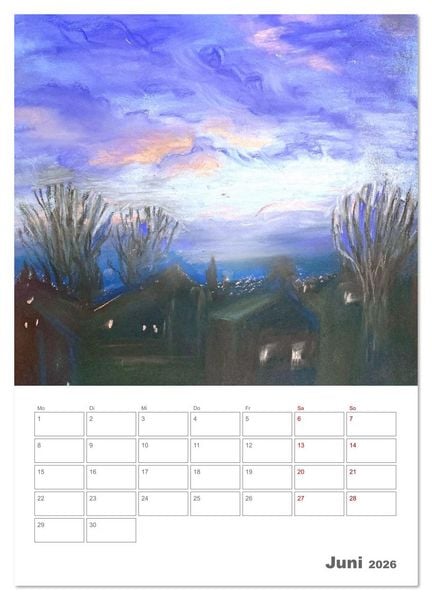 Produktbild: Anna Arndt Jahresimpressionen mit Planer (Wandkalender 2026 DIN A2 hoch), CALVENDO Monatskalender