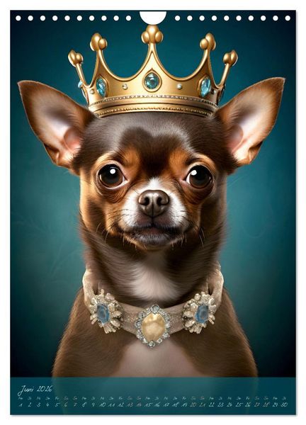 Produktbild: CHARAKTIERE Hunde mit Profil (Wandkalender 2026 DIN A4 hoch), CALVENDO Monatskalender