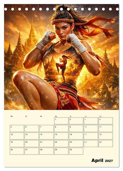 Produktbild: Seele des Kriegers (Tischkalender 2027 DIN A5 hoch), CALVENDO Monatskalender