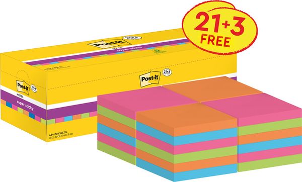 Produktbild: Post-it Notes 654 Promo Pkg +3