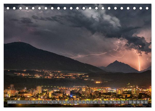 Produktbild: Innsbruck - Stadt in den Alpen (Tischkalender 2026 DIN A5 quer), CALVENDO Monatskalender