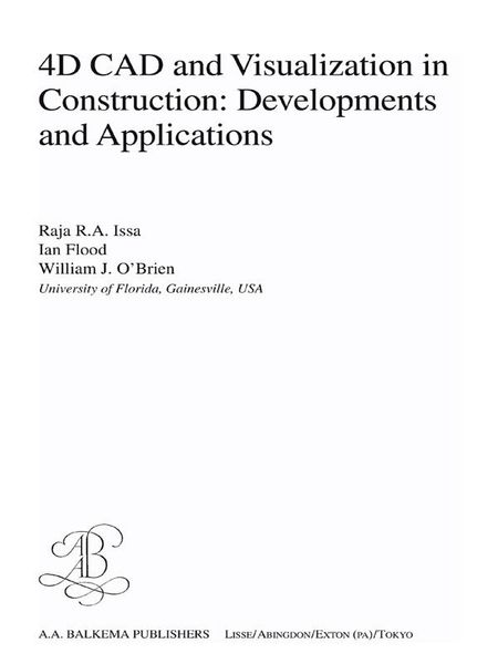 Produktbild: 4D CAD and Visualization in Construction
