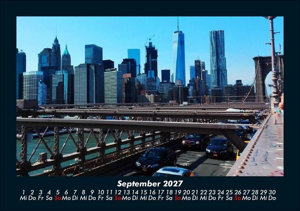 Produktbild: New York 2027 Fotokalender DIN A5