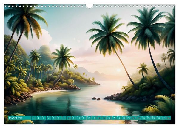 Produktbild: Le paradis de l'archipel (Calendrier mural 2026 DIN A3 vertical), CALVENDO calendrier mensuel