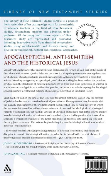 Produktbild: Apocalypticism, Anti-Semitism and the Historical Jesus