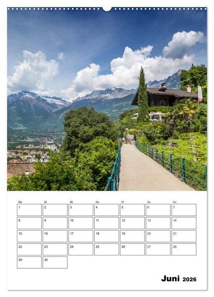 Produktbild: MERAN Terminplaner (hochwertiger Premium Wandkalender 2026 DIN A2 hoch), Kunstdruck in Hochglanz