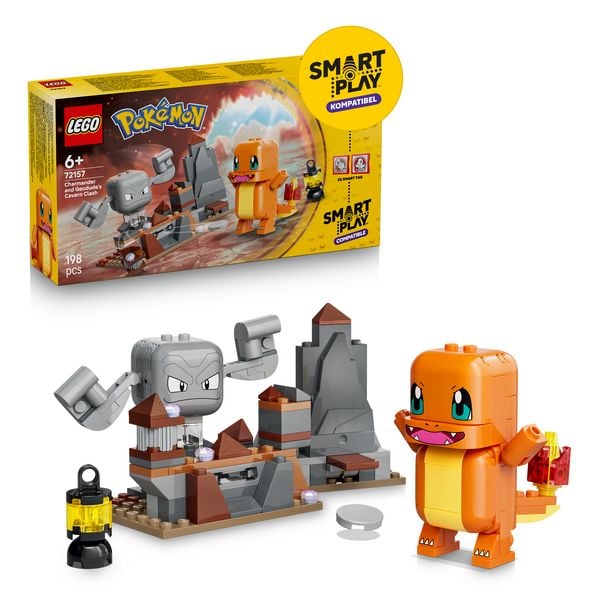 Produktbild: LEGO Pok&eacute;mon SMART Play: Glumandas und Kleinsteins H&ouml;hlenduell kompatibles Set 72157