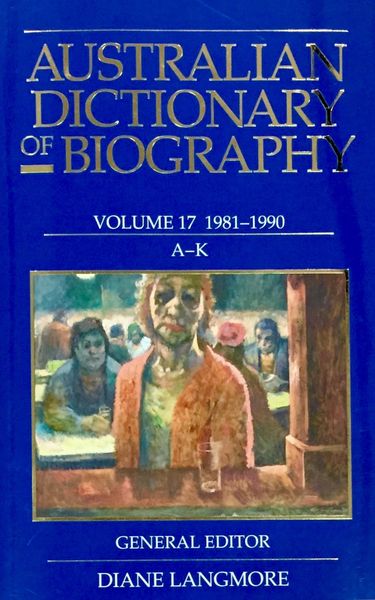Produktbild: Australian Dictionary of Biography Vol 17 A-K
