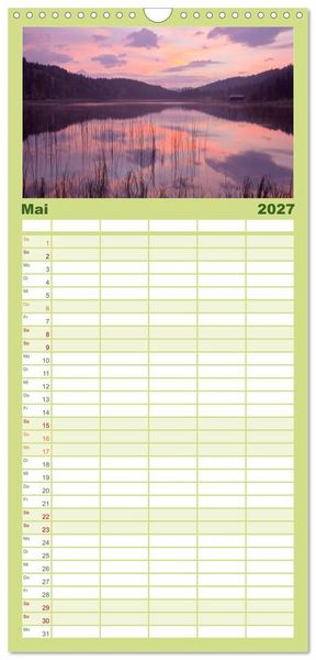 Produktbild: Familienplaner 2027 - MITTENWALD Eine Perle im Oberen Isartal mit 5 Spalten (Wandkalender, 21 x 45 cm) CALVENDO