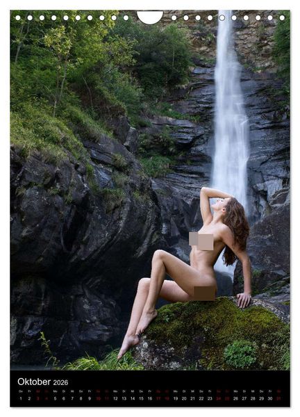Produktbild: Wasserf&auml;lle im Tessin - Aktaufnahmen an sch&ouml;nen Wasserf&auml;llen in der S&uuml;dschweiz (Wandkalender 2026 DIN A4 hoch), CALVENDO Monatskalender
