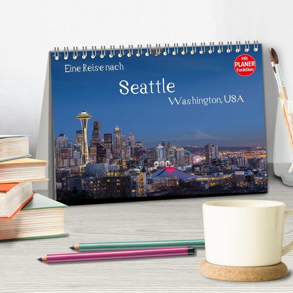 Produktbild: Eine Reise nach Seattle (Tischkalender 2026 DIN A5 quer), CALVENDO Monatskalender
