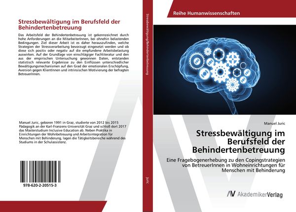 Stressbewältigung im Berufsfeld der Behindertenbetreuung, Taschenbuch von Manuel Juric, AV Akademikerverlag, 9786202205153