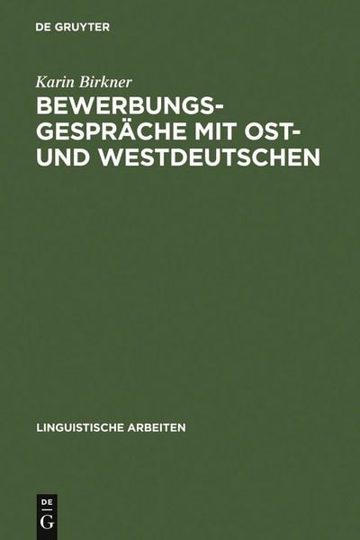 Produktbild: Bewerbungsgespr&auml;che mit Ost- und Westdeutschen