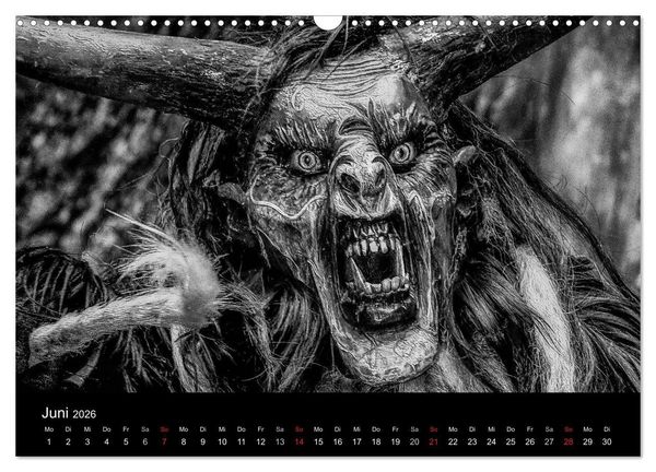 Produktbild: Perchten und Krampusse im Voralpenland (Wandkalender 2026 DIN A3 quer), CALVENDO Monatskalender