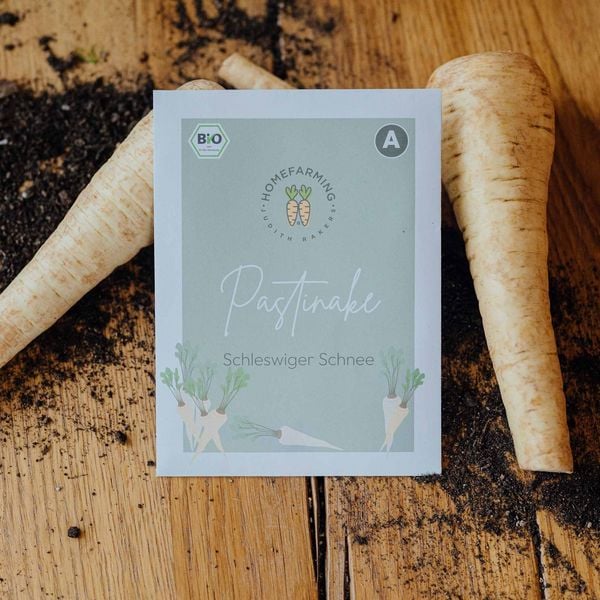 Produktbild: Saatgut Bio-Saatgutbox Wintergem&uuml;se in Wei&szlig;blechdose, mit 6 Sorten