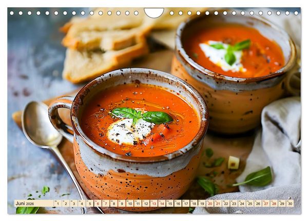 Produktbild: Alles Tomate oder was?! - Herzhafte Speisen rund um die Tomate (Wandkalender 2026 DIN A4 quer), CALVENDO Monatskalender