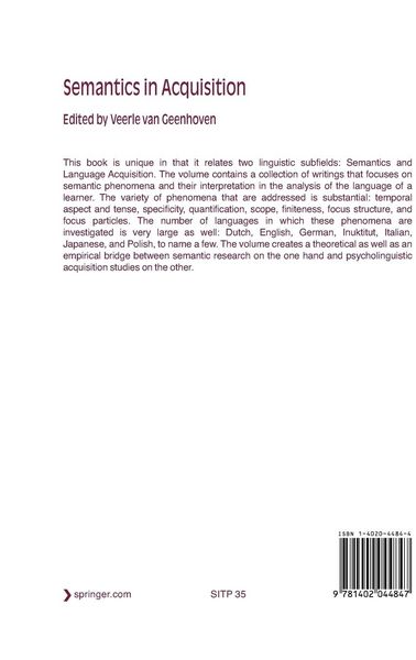 Produktbild: Semantics in Acquisition