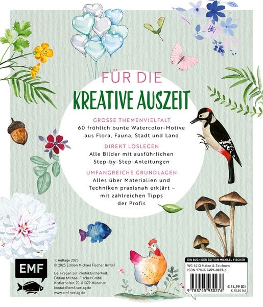 Produktbild: Der Watercolor-XXL-Workshop &ndash; Die gro&szlig;e Motivsammlung