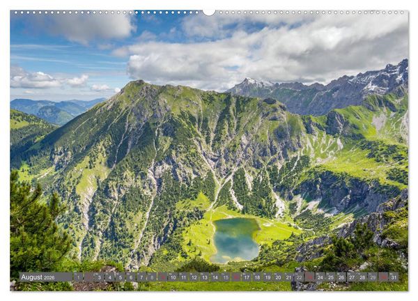 Produktbild: Wanderziele rund um Oberstdorf (hochwertiger Premium Wandkalender 2026 DIN A2 quer), Kunstdruck in Hochglanz