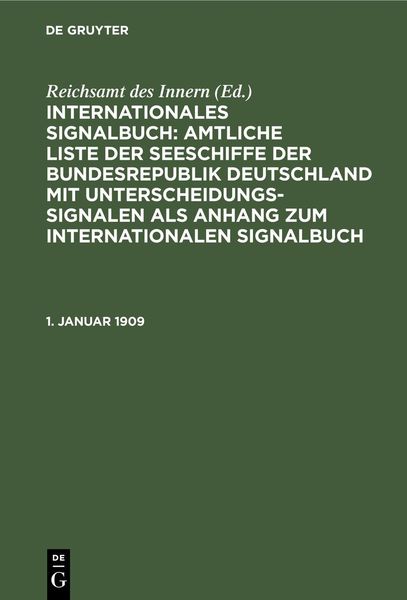Produktbild: 1. Januar 1909