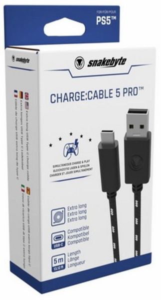 Snakebyte CARGE:CABLE 5 PRO, 5m, Mesh-Kabel für PS5
