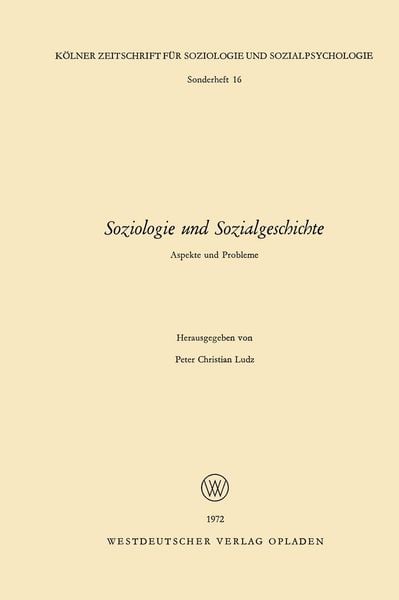 Produktbild: Soziologie und Sozialgeschichte