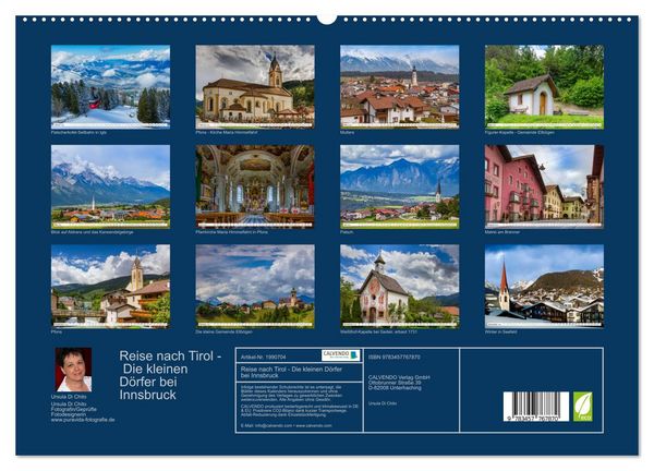 Produktbild: Reise nach Tirol - Die kleinen D&ouml;rfer bei Innsbruck (hochwertiger Premium Wandkalender 2026 DIN A2 quer), Kunstdruck in Hochglanz