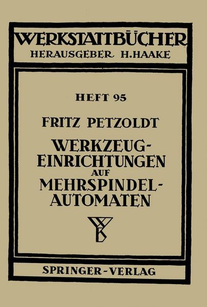 Produktbild: Werkzeugeinrichtungen auf Mehrspindelautomaten