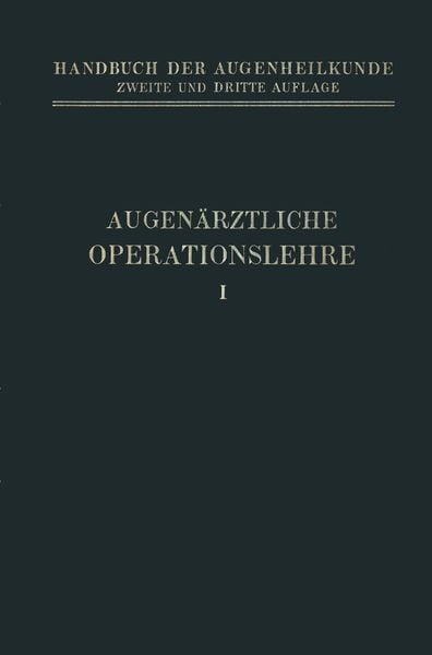 Produktbild: Augen&auml;rztliche Operationslehre